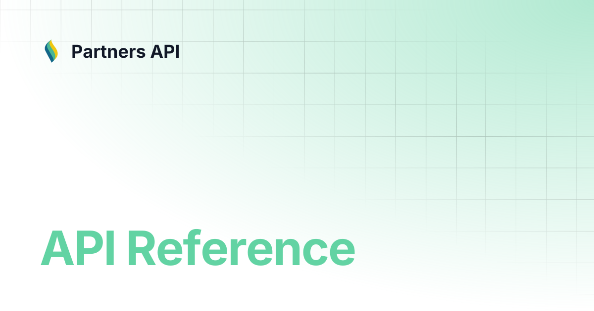 API Reference | Partners API